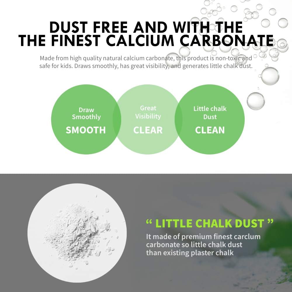 Hagoromo Fulltouch Color Chalk 1 Box [12 Pcs/White]