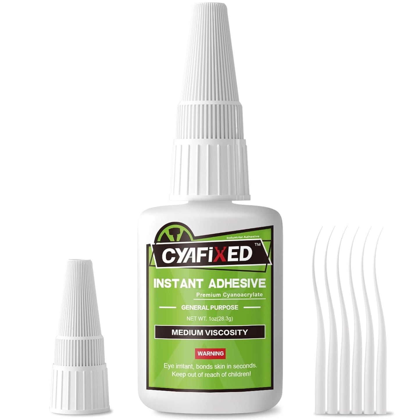 Super Glue Liquid, Instant Clear Cyanoacrylate Medium Viscosity Adhesive, Food Safe CA Glue for Shoe Repair Leather Ceramic Plastic Glass Metal Wood Aquarium Porcelain Rubber Pottery Model Craft