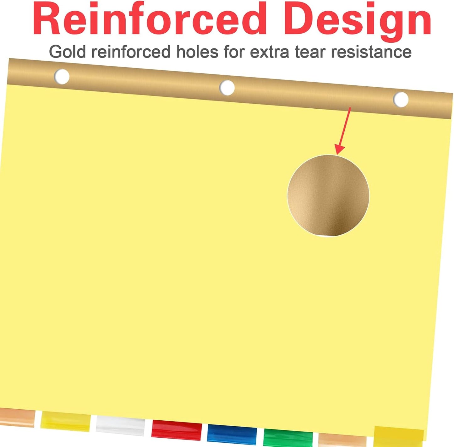 Binder Divider, PANDRI 120 Pack Binder Index Dividers with 8 Insertable Multicolor Big Tabs, Letter Size Paper Binder Divider for School Office Home Business