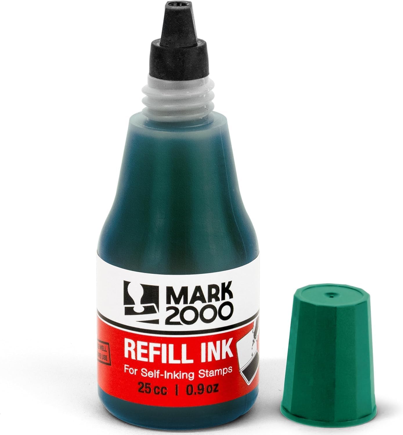 Self-Inking Refill Ink - 2 Pack - Green - 25cc (0.9oz)
