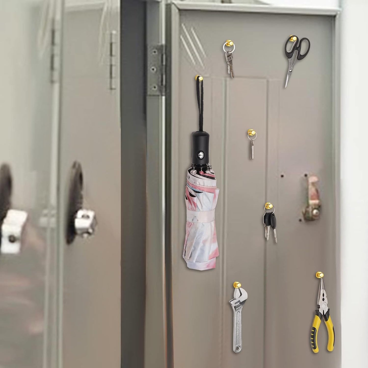 20 Pack Refrigerator Magnets - Magnetic Push Pins, Perfect for Whiteboard, Map, Office, Fridge & Kitchen Use