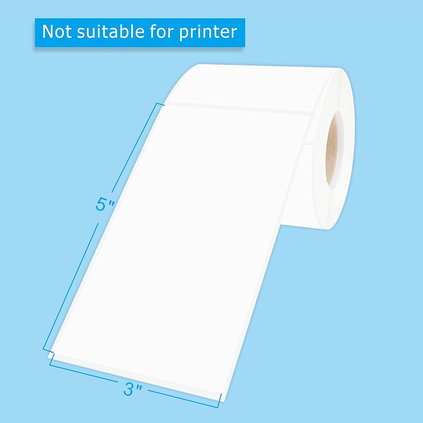 PARLAIM 3 x5 inch Rectangle Sticker Labels Adhesive Color Coding Stickers, 250PCS Inventory Label Tags for Business, School, White