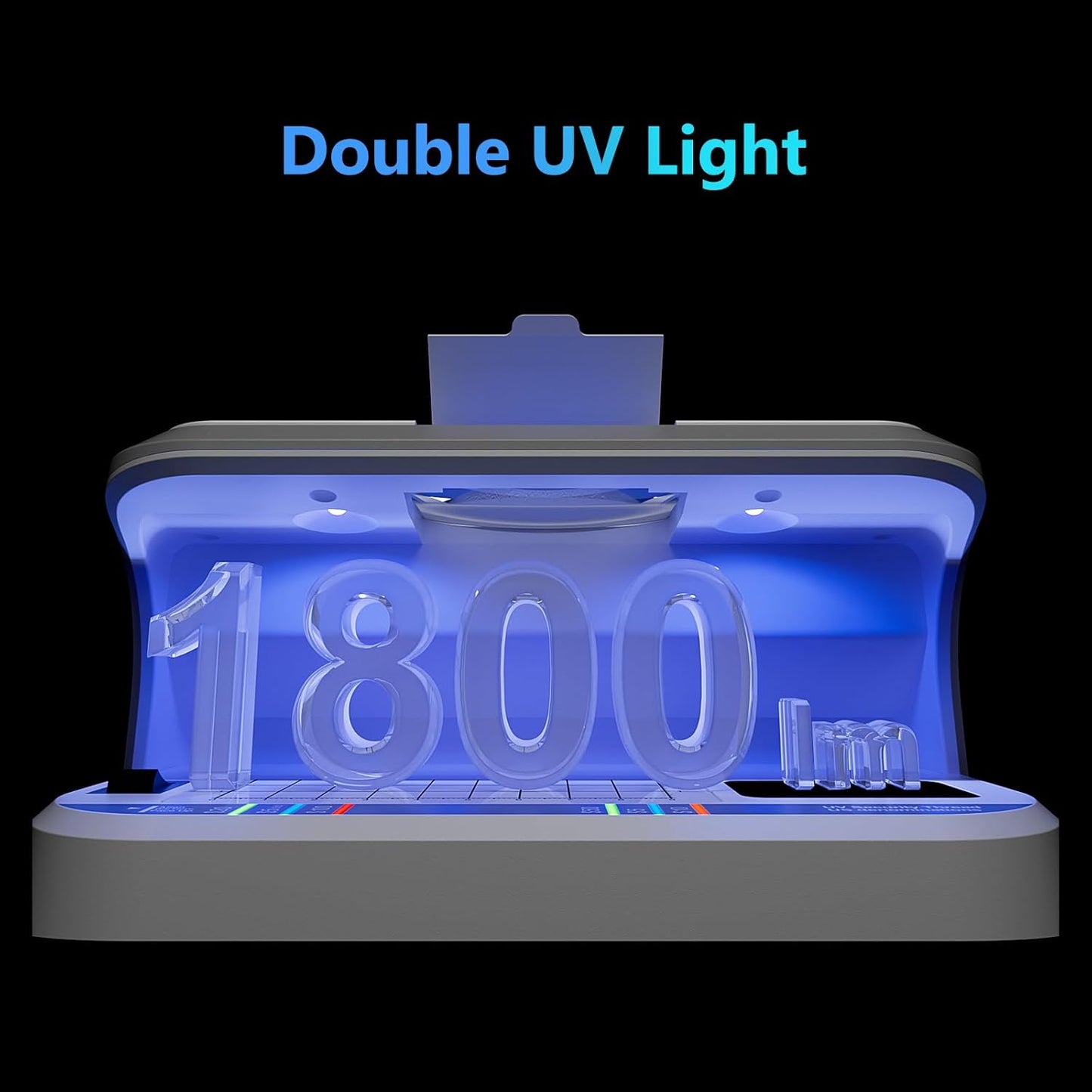 Portable Counterfeit Bill Detector with 8X Magnifying, 2 LED UV Light, Large Watermark Area for Money, IDs and Credit Cards