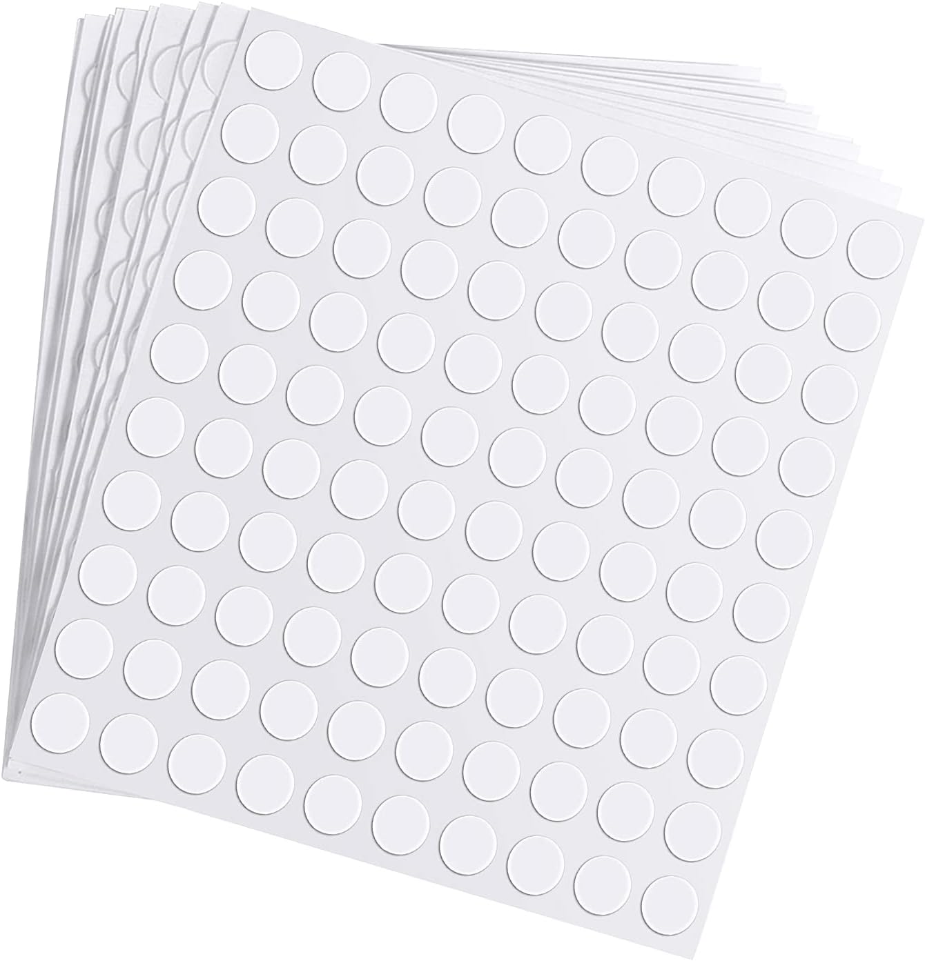 Zonon 1000 Pcs Double Sided Adhesive Dots Clear Glue Point Tape Stickers Balloon Glue Round Mini No Traces Adhesive Sticker Dot Sticker for Classroom Decor Craft DIY Office (0.39 Inch/ 10 mm)