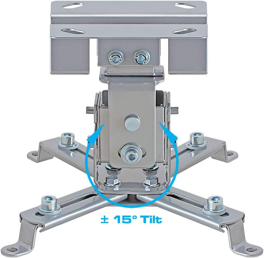 Cmple - Universal Solid Ceiling Projector Mount, Projector Bracket with Tilt and Adjustable Legs for LCD/DLP Projectors