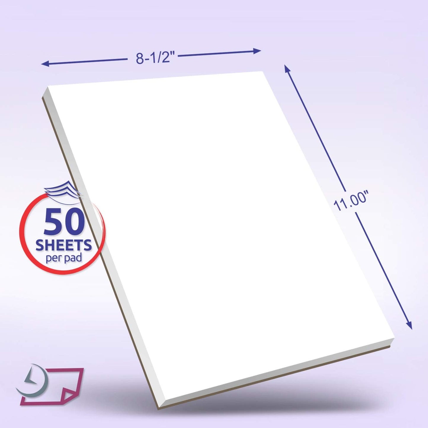 Memo Pads - Note Pads - Scratch Pads - Writing pads - 10 Pads with 50 sheets in Each Pad (8-1/2 x 11)