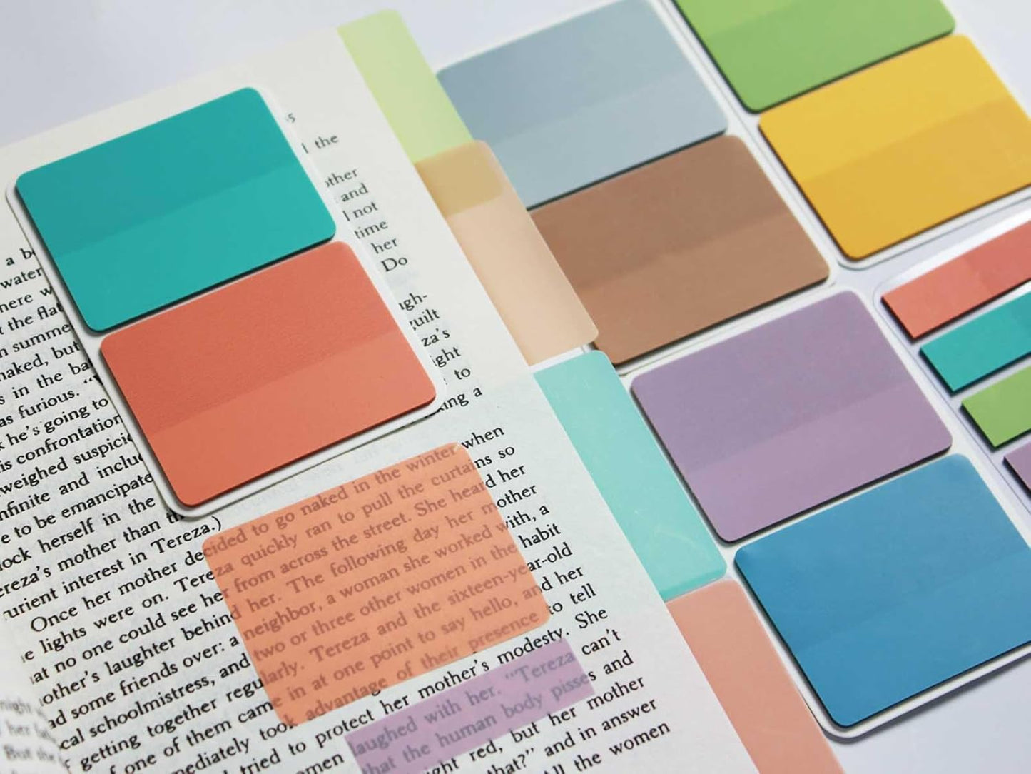 ELII 500 PCS Tabs for Annotating Books, Clear Book Tabs Sticky Index Tabs Sticky Notes,Labels for Pages Notebooks