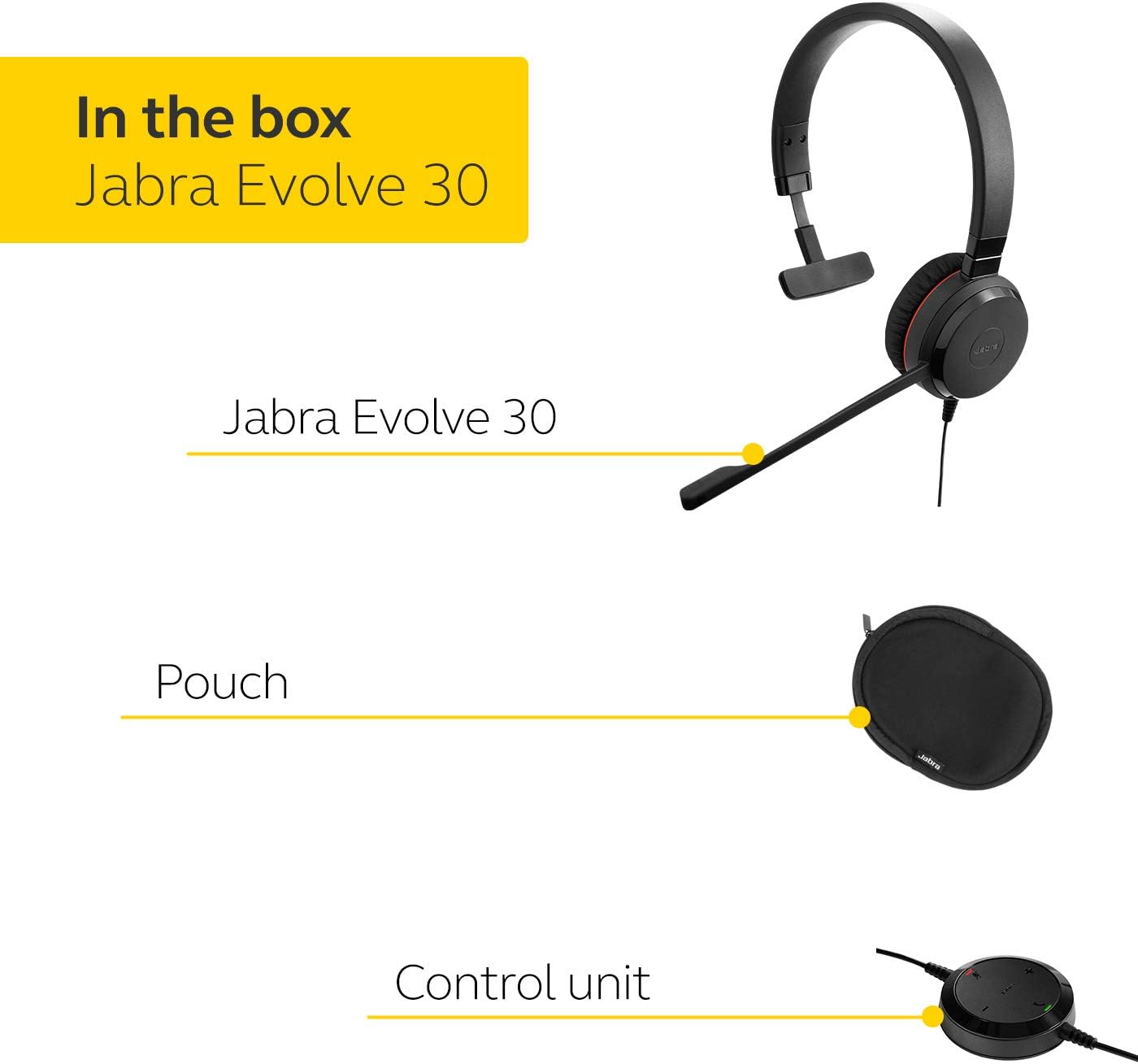 Jabra Evolve 30 II Mono MS - Professional Unified Communicaton Headset