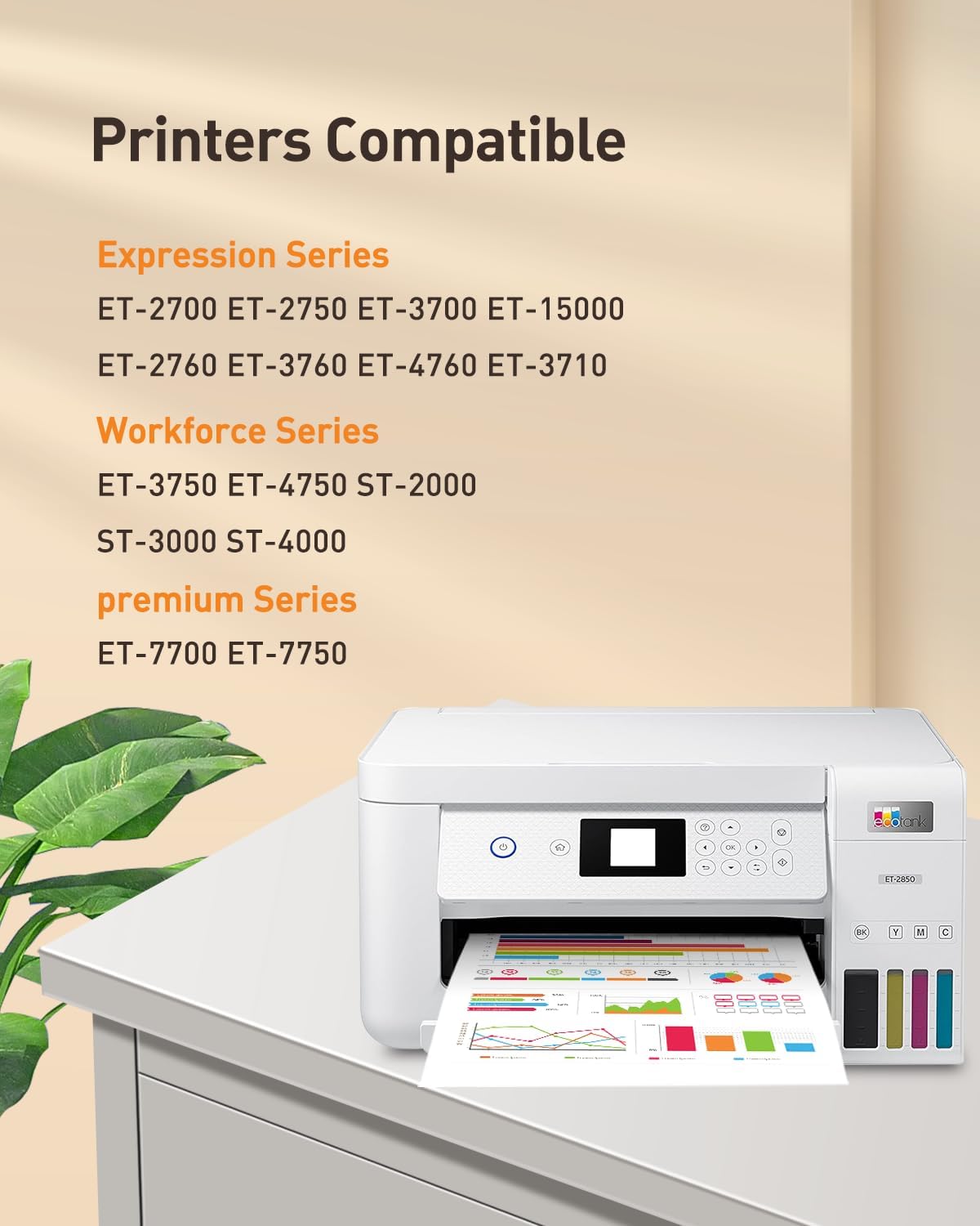 Compatible Replacement for 502 Pigment Black Ink Refill Bottles Replacement for Epson 502 Ink for Ecotank ET 2850 ET 3850 ET-4760 ET-2760 ET-3830 ET 15000 ET-3843 Printers (Black, 3-Pack)