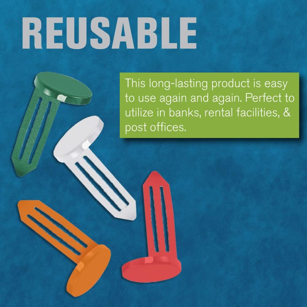 BankSupplies Keyhole Signals - Orange Multiple People Present to Open Signal - Box of 25 - Non-Chip - Reusable & Long-Lasting - At-a-Glance Organization - Color Coded Plugs