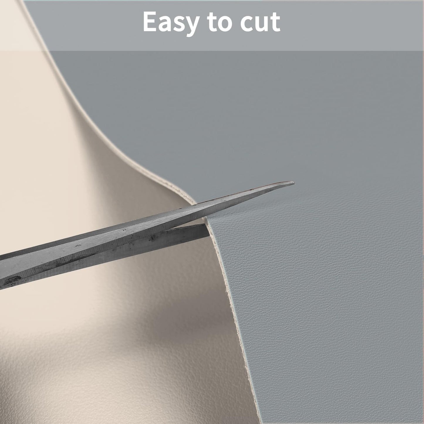 Leather Desk Mat,1.8mm Thick,12x60 Inch Desk Cover,Desk Protector Mat,Dresser Cover Top,Vanity Protector Mat,Vanity Cover,Vanity Cover Top Protector(Off White+Light Gray,12×60)