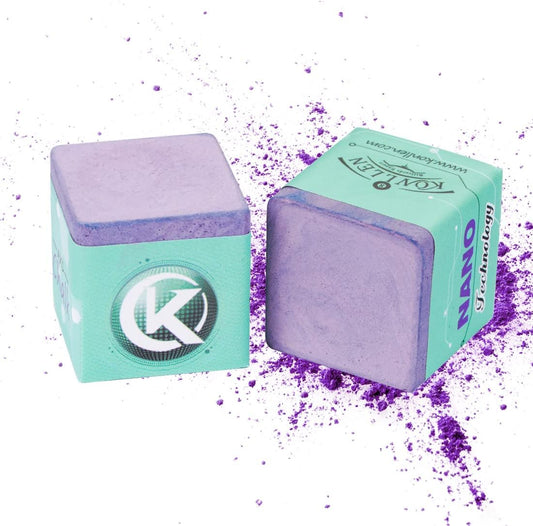 KONLLEN Pool Cue Chalk Nano Technology Billiard Chalk for Professional Tournament Dedicated Pool Chalk (Outstanding Performance, Reduce Miscue, Durable)