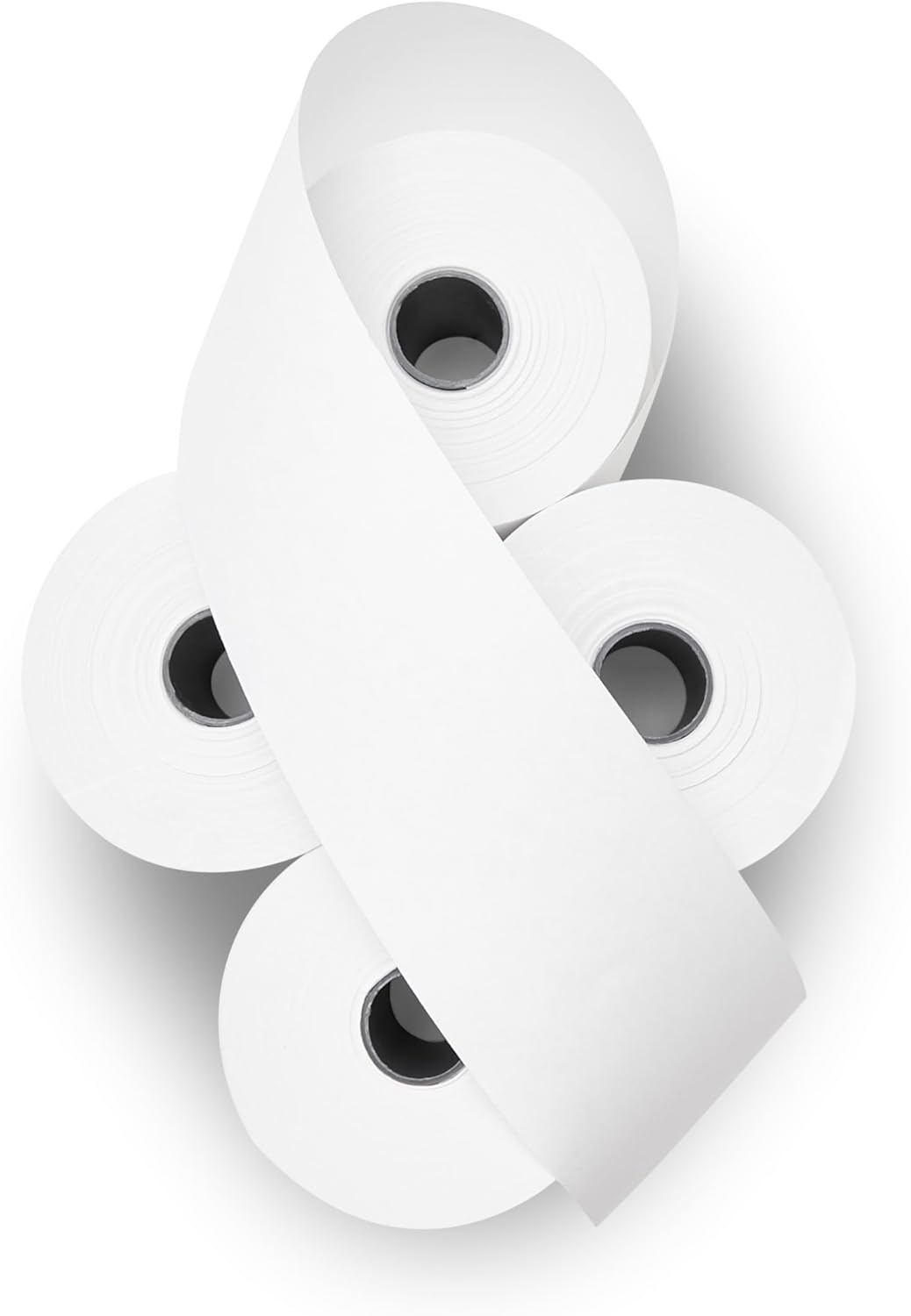 (24 Rolls) 2 1/4 x 150 ft White Adding Machine Tape Paper Rolls Premium One Ply Register Adding Machine/Calculator Paper Rolls Printing Calculator 10 Key