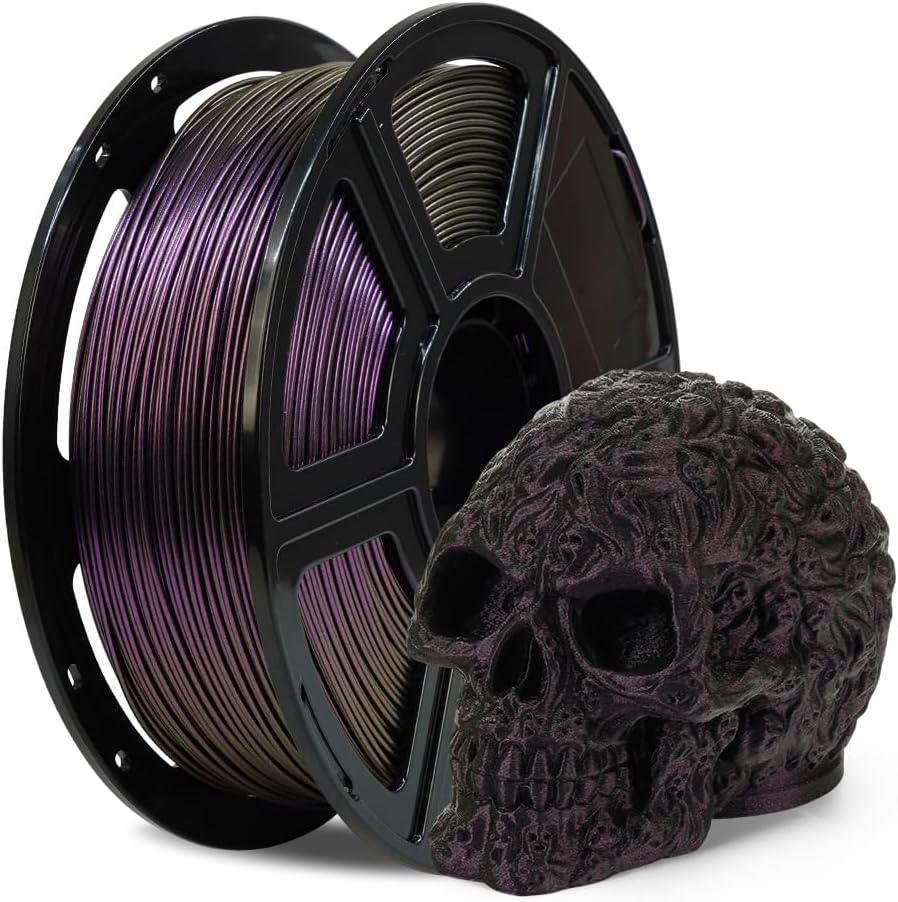 FLASHFORGE Chameleon Rapid PLA Filament 1.75mm Abyssal Purple, PLA Color Shift High Flow Speedy 3D Printer Filament, Max 500mm/s Fast Printing, Display Shimmering Effects from Various Angles and Light