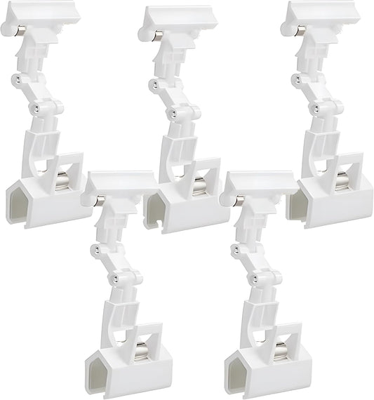 5pcs Sign Clips Clip Holder Sign Holder Clip Paper Holder for Table Top Clip On Sign for Paper Holder Computer Monitor Handy Artist Supplies Holder(5pcs White)