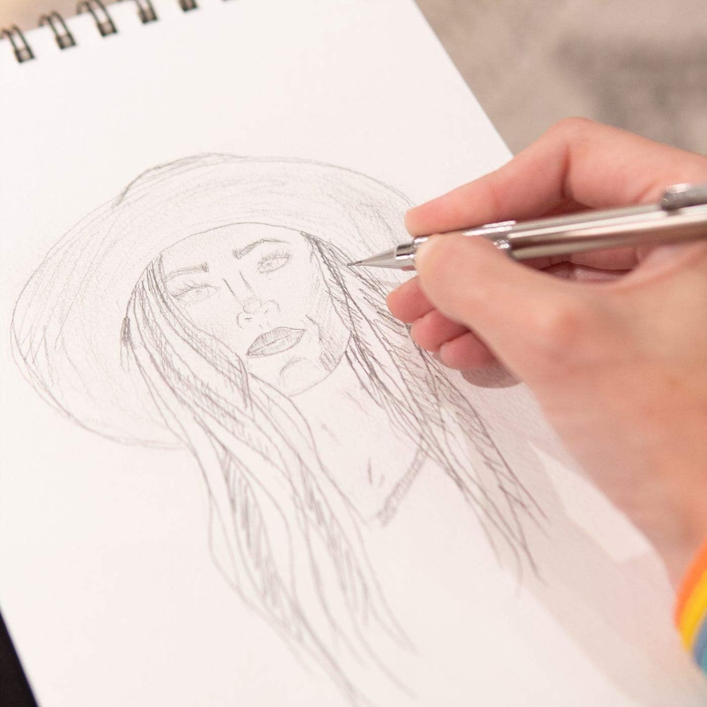 Zebra Pen M-701 Mechanical Pencil, Stainless Steel Barrel, Medium Point, 0.7mm, 1-Pack (59411)