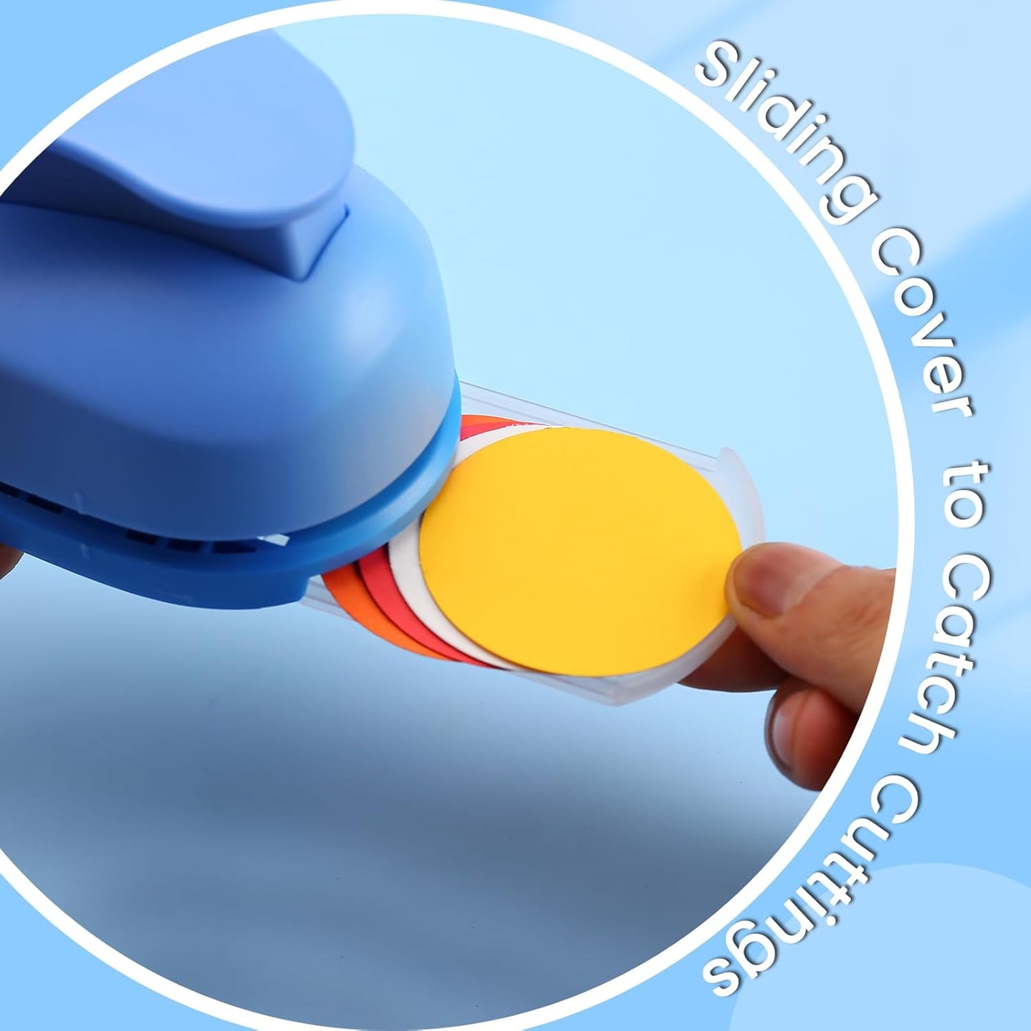 LOONENG 1.5 Inch Circle Paper Punch - Create Perfect Circles for Handmade Craft Projects - Ideas for Scrapbooking, Card Making, DIY Photo Albums, Gift Tags, Homemade Confetti