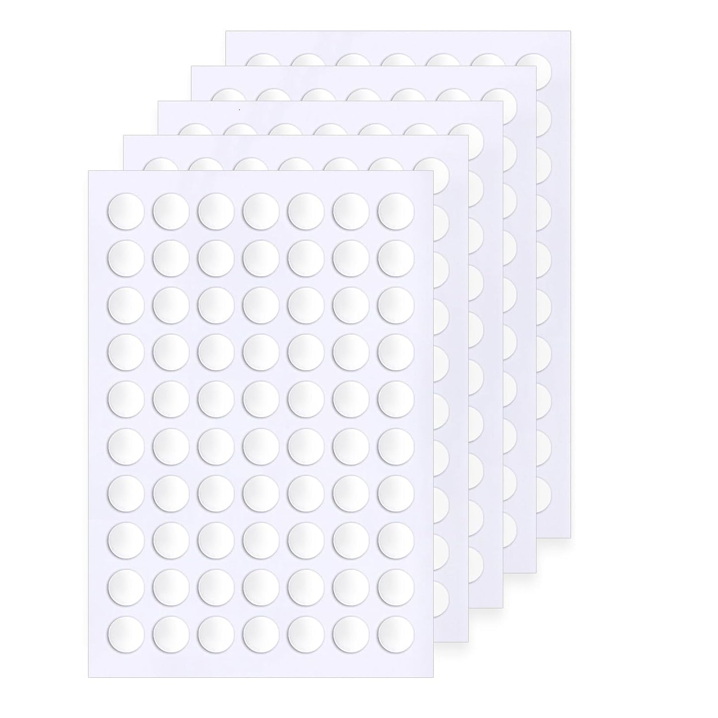JUNEBRUSHS 350 Pieces Double Sided Sticky Dots, Sticky Tack for Wall Hanging Removable Poster Putty Clear Round Putty No Trace Adhesive Sticky Putty for Balloon Craft DIY Art Office Supplies (6 mm)