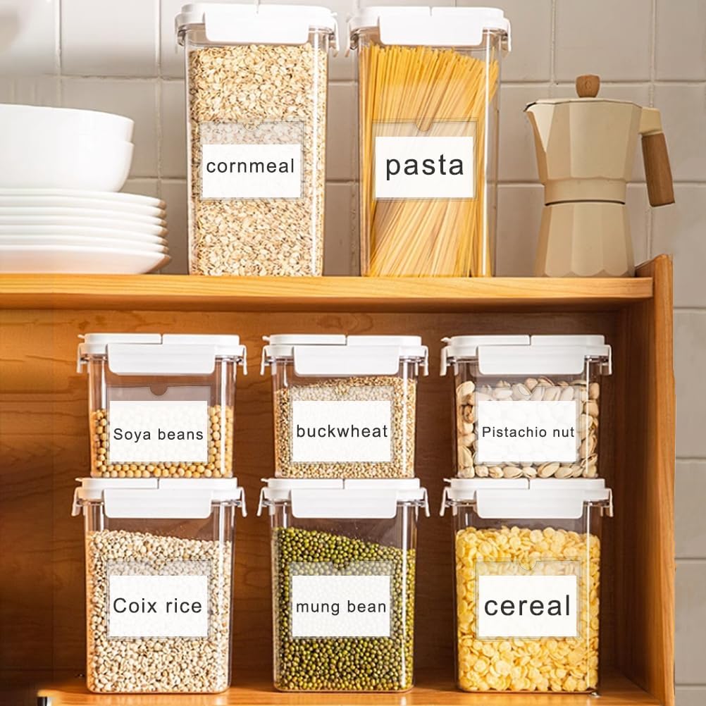 60 Pack Clear Self Adhesive Label Pockets, 4 x 2 Inch Label Holders Index Card Pockets Card Holder Shelf Label Holder for Organizing