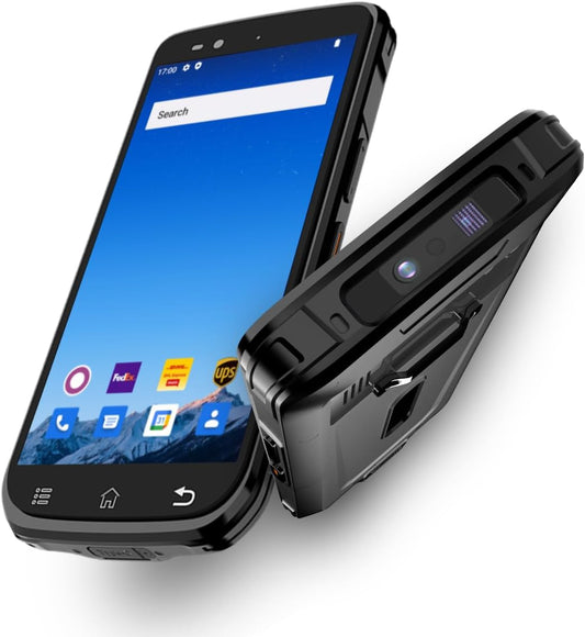 Rayoungtek Android 12 Barcode Scanner 4+64GB Built-in 1D/2D/QR Zebra SE4710 Bar Code Scanner 4G Wireless Mobile Computer PDA N77 for Warehouse & Logistics