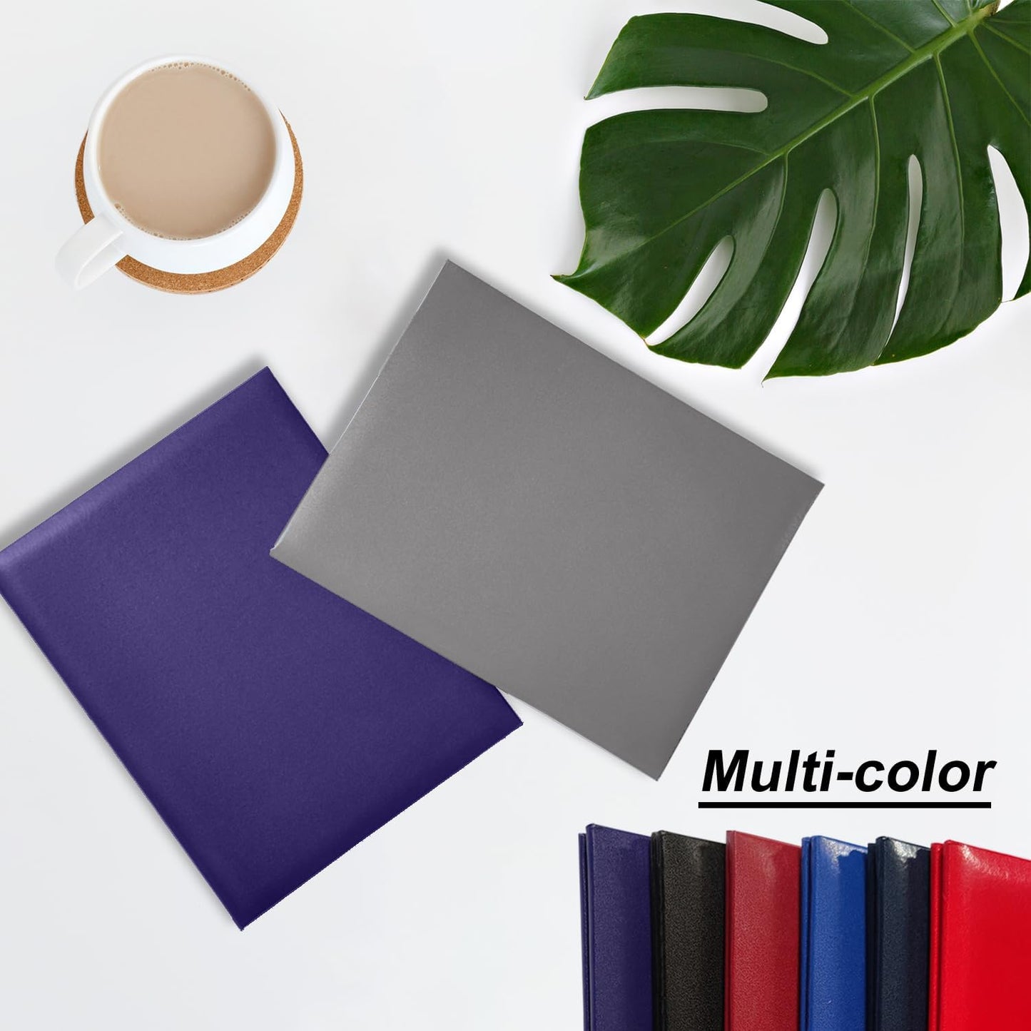 Certificate Holders 8.5"x11" Graduation Diploma Cover Document Leather Folders,Grey-20 Pack