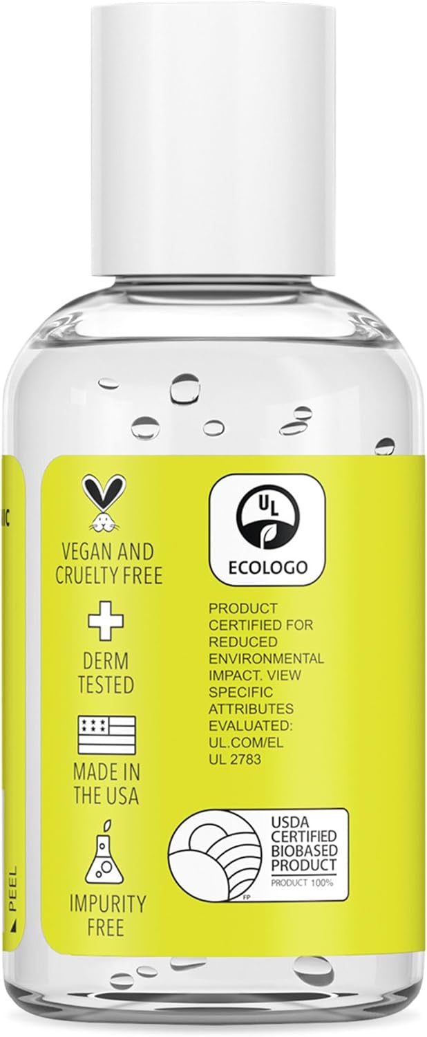 Medical Grade Hand Sanitizer Gel - 97% ORGANIC - 2 FL.OZ. (PACK OF 12)