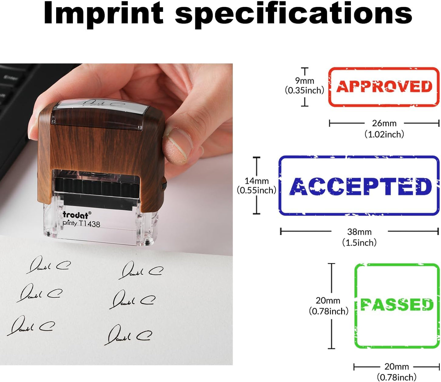 Custom Stamp-Rubber Stamps Custom,self Inking Stamps Personalized-Address Stamps Self Inking Personalized, Signature Stamp for Business, Office, Personal Use (0.55inch x1.5inch)