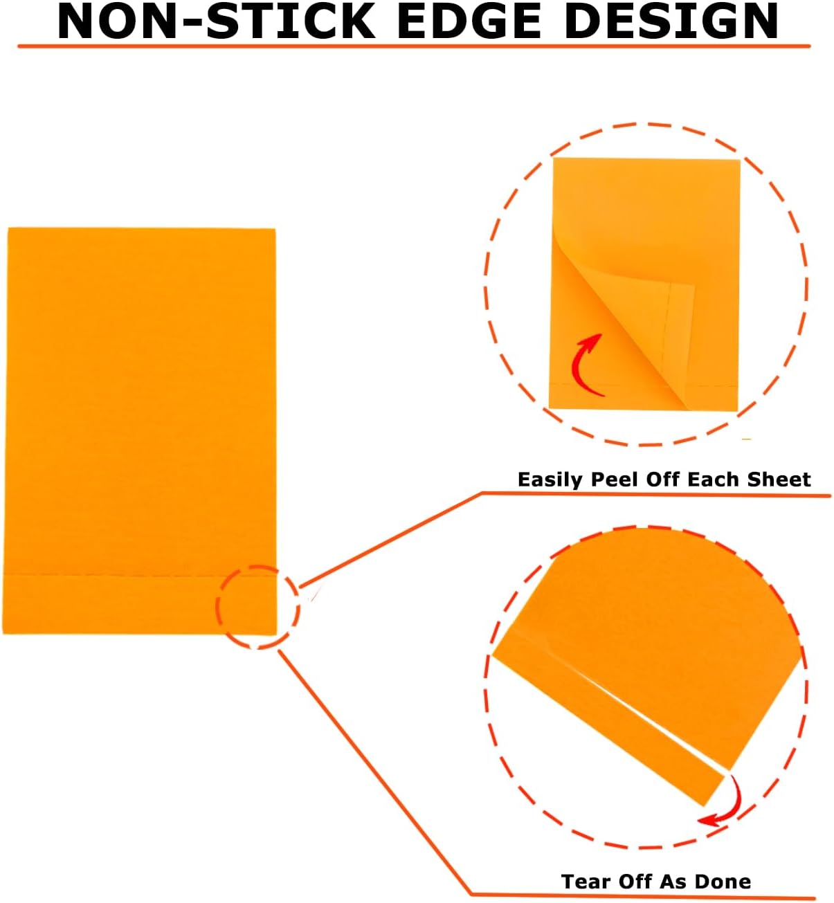 Full Adhesive Sticky Notes 3 x 2 in, Bright Colors, Colorful Small Sticky Notes Full Adhesive Back Self-Stick Note Pads for Office, School Supplies, 80 Sheets/Color, 5 Colors/Pack, 400 Sheets Total