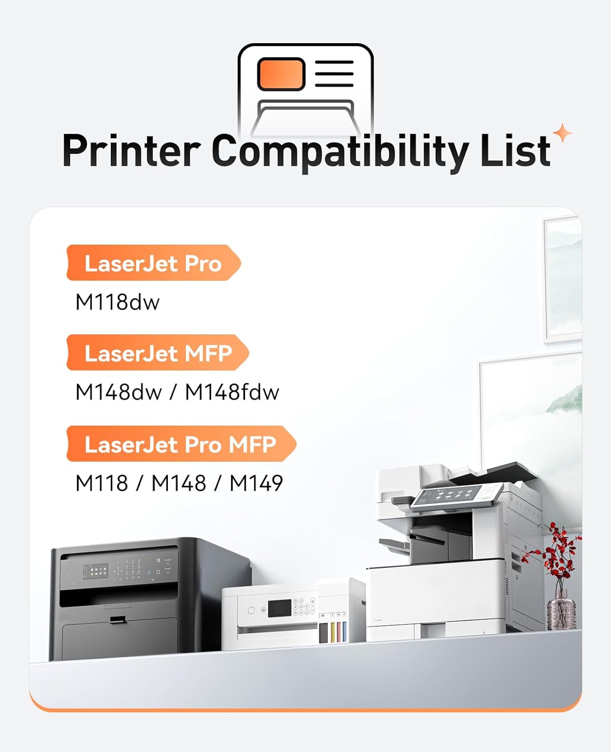 94A Black Toner Cartridge 2-Pack High Yield with Chip Replacement for HP 94A CF294A Cartridges Compatible for HP LaserJet Pro MFP M148dw M148fdw M118dw M149fdw M148 M118 M149 Series Printer All-in-One