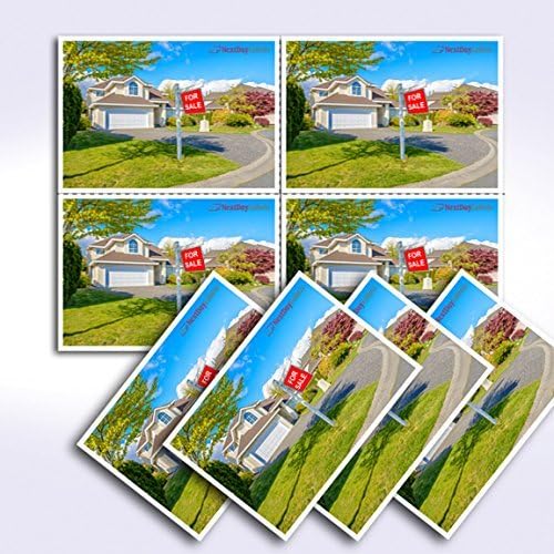 NextDayLabels - 8-1/2" x 11" Laser/Inkjet Postcards 4 Per Page, (4-1/4" x 5-1/2" Each Card | White, 1000 Cards)