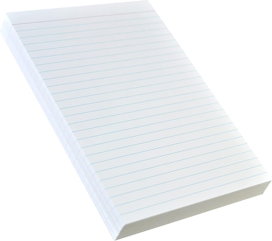 Home Advantage Vertically Ruled White Index Cards, Note Cards