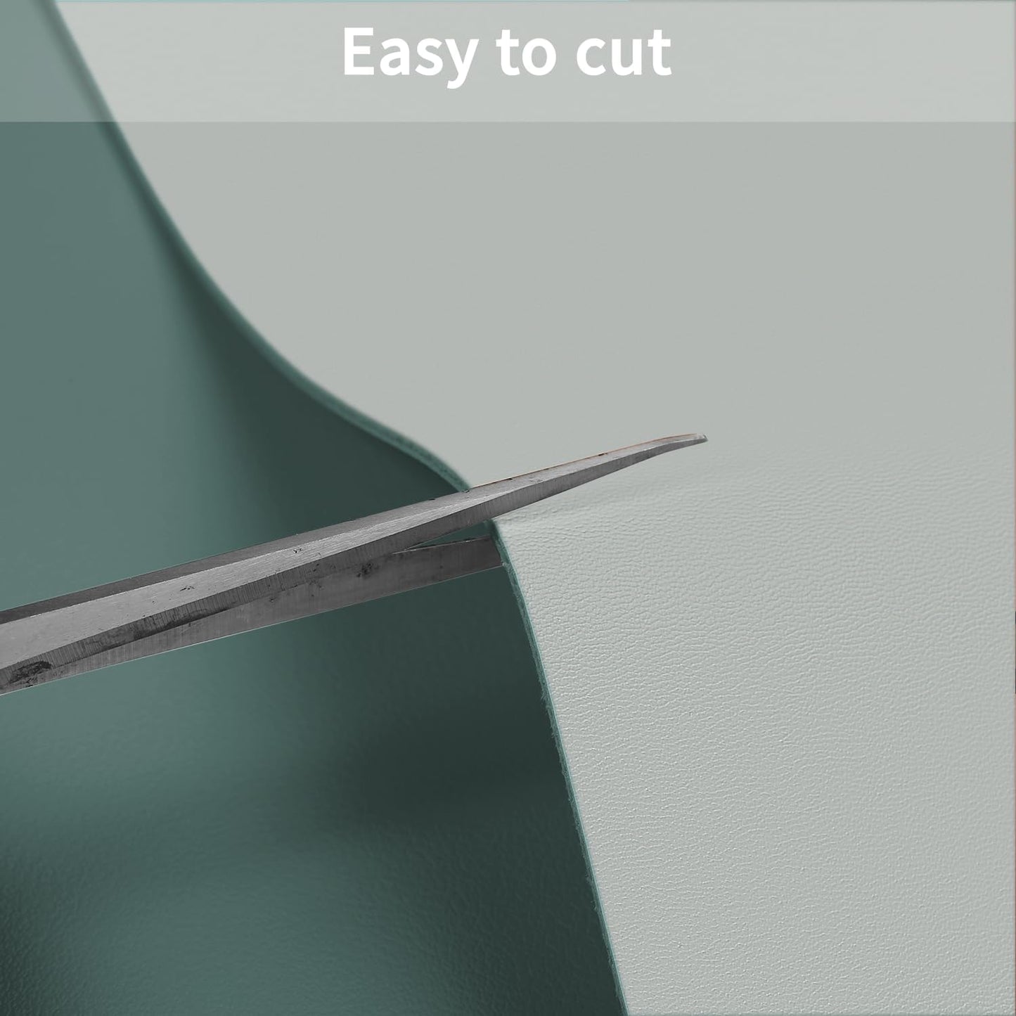 Leather Desk Mat,1.8mm Thick,15.75x63 Inch Desk Cover,Desk Protector Mat,Dresser Cover Top,Desktop Cover,Dresser Cover Top for Bedroom,Table Protector Mat(Aqua Blue+Gray,15.75x63)