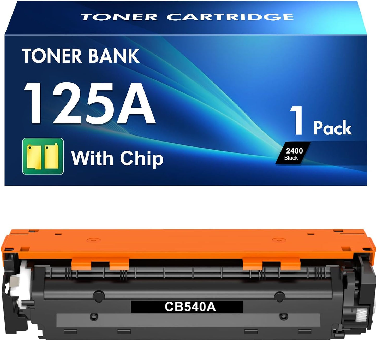 125A Toner Cartridges Replacement for HP 125AToner Cartridges 1 Pack High Yield for Pro 200 Color M251n M251nw, MFP M276n M276nw, Color CP1215 CP1515N CP1518NI, CM1312 CM1312NFI, Pro CP1525N CP1525NW