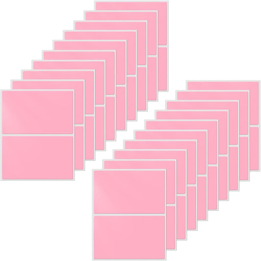 Color Coding Stickers Rectangle 3×2 Inch Vinyl Pink Sticker Removable Waterproof Writable File Folder Moving Labels for Boxes Home Office Marking 40 PCS