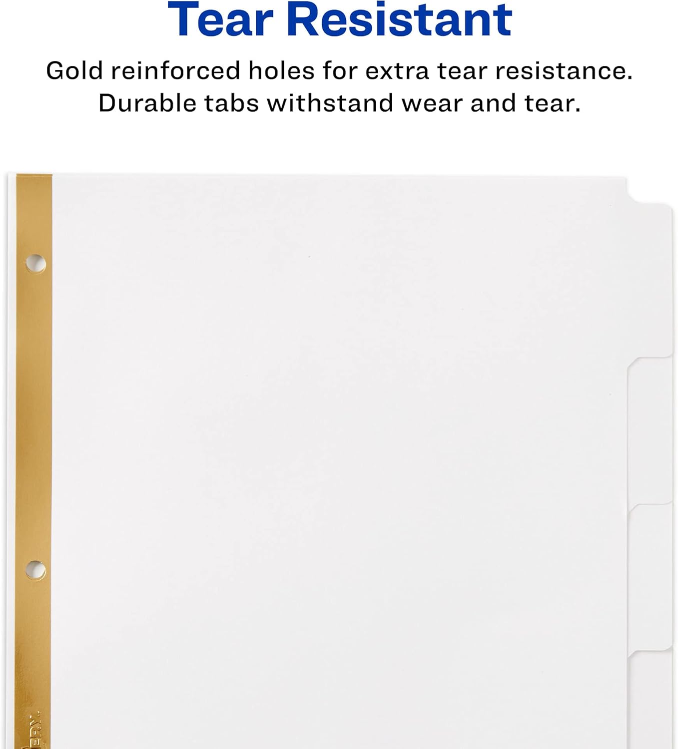 Avery Big Tab Write & Erase Dividers for 3 Ring Binders, 5-Tab Set, 1 Binder Divider Set (23075)