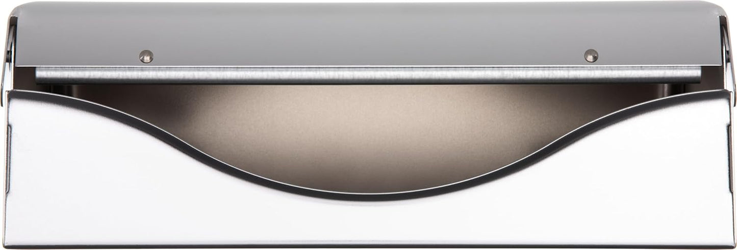 Carlisle FoodService Products T1950XC Mini C-Fold/Multifold Commercial Towel Dispenser, 250 Multifold / 150 C-Fold Towel Capacity, Chrome