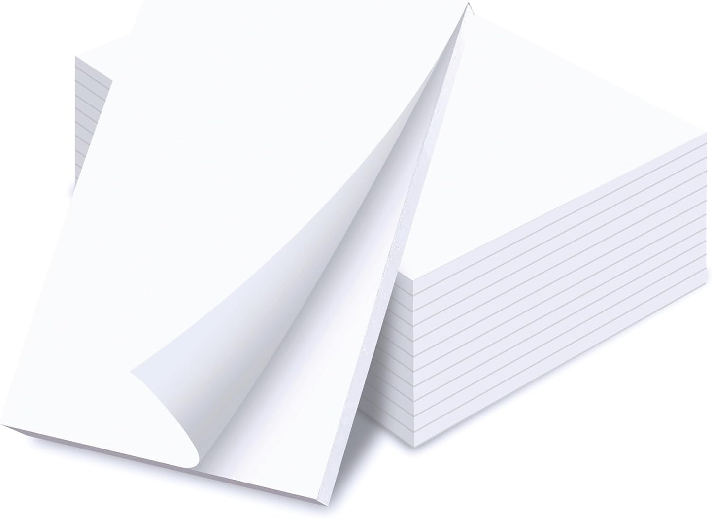 Better Office Products Blank Scratch Note Pads, 4" x 6" Pads, Server Notepads, 50 Sheets per Pad, Memo Pads, Gummed Binding for Easy Tear-off (10 Pack)