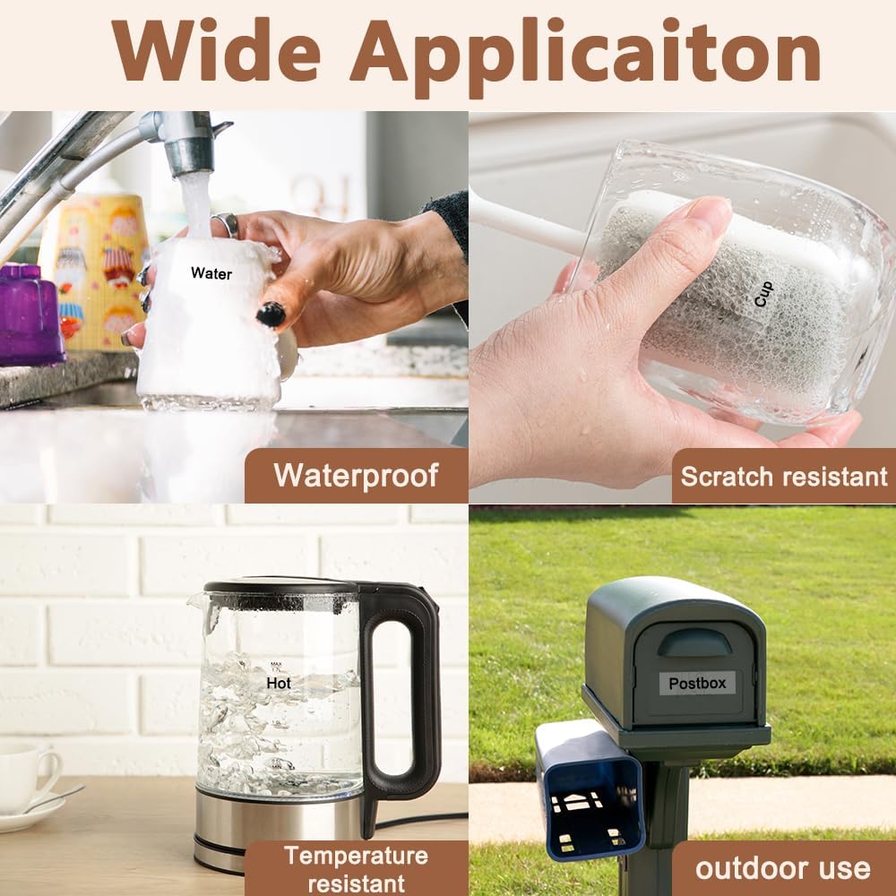 Hehua 18mm 0.7 Laminated Clear Label Tape Compatible for Brother Clear Label Maker Tape TZe-141 TZe141 TZ-141 TZ141 for P Touch PT D400 D450 D600 D610 P710BT, 3/4'' x 26.2ft Black on Clear, 3 Pack