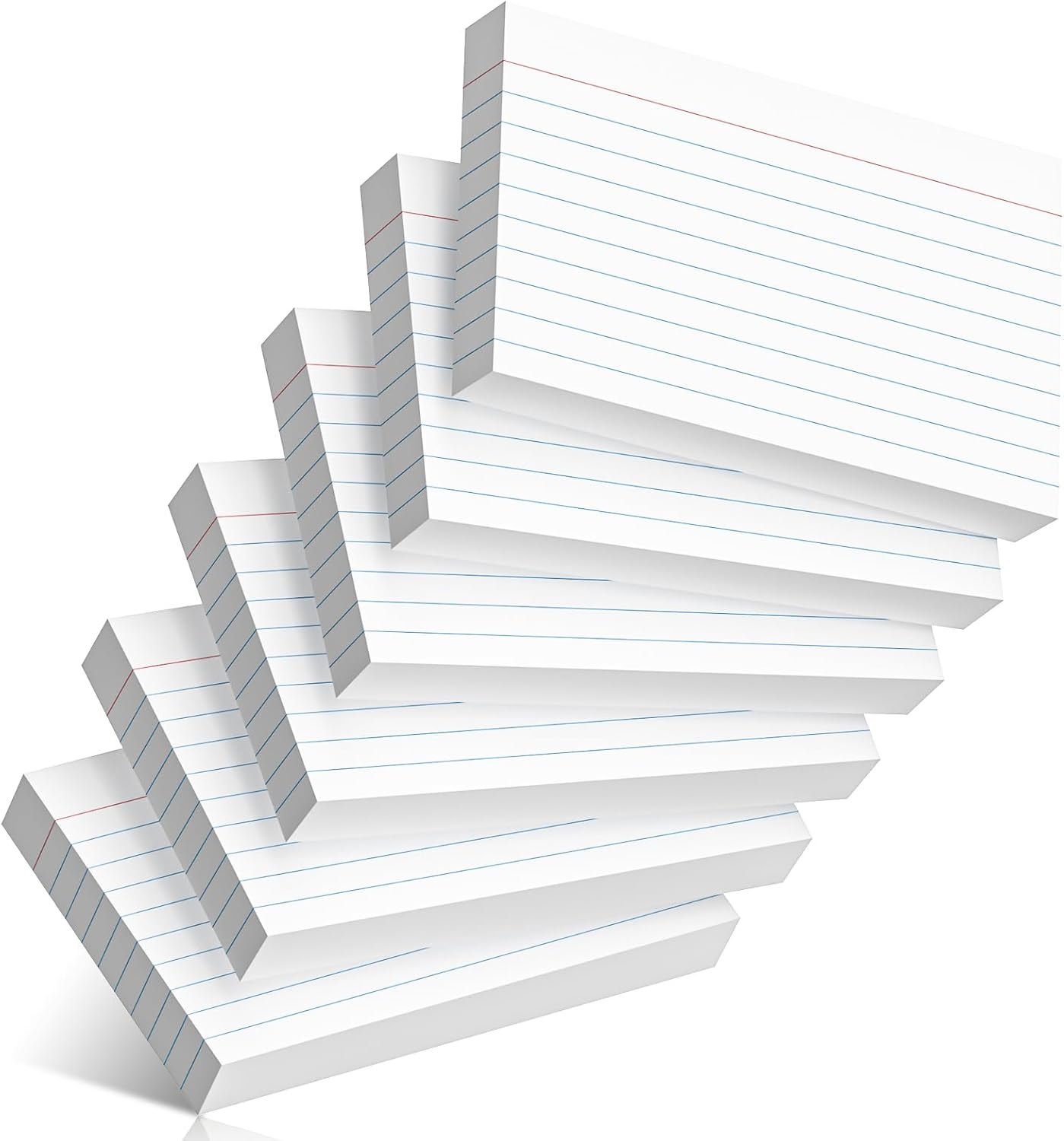 300 Count Index Cards 3 x 5 Inch Ruled White Index Cards, Flash Cards College Ruled for School, College, Office and Home Organization, Durable Study To Do List Note Cards with Ruled Lines