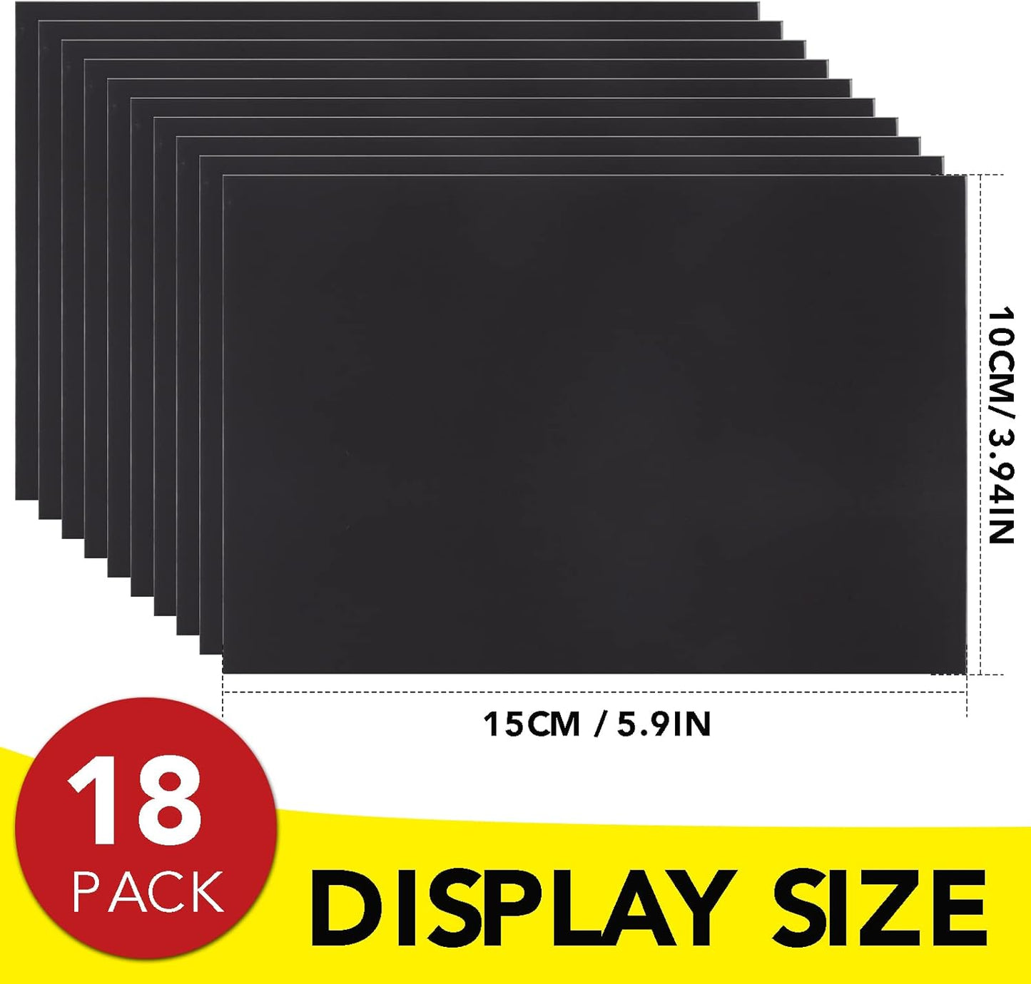 DIYMAG Adhesive Magnetic Sheets, |4" x 6"| 18 Packs, Flexible Magnet Sheets with Adhesive for Crafts, Photos and Die Storage, Easy Peel and Stick, Easy to Cut into Any Shape/Size (4" x 6"-18P)