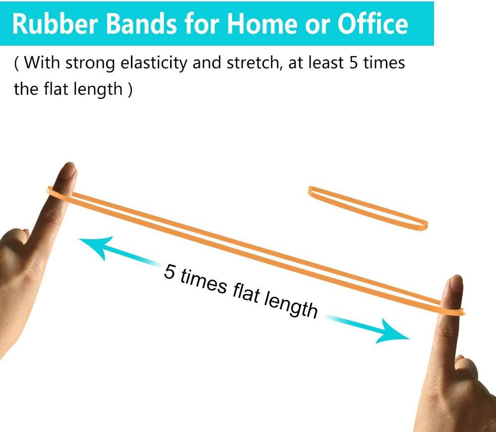 Coopay 12 Inches Extra Large Rubber Bands, 30 Pieces Heavy Duty Trash Can Band Bulk, Strong Elastic Bands for Office Supply School Home, Garbage Cans, File Folders (Yellow)