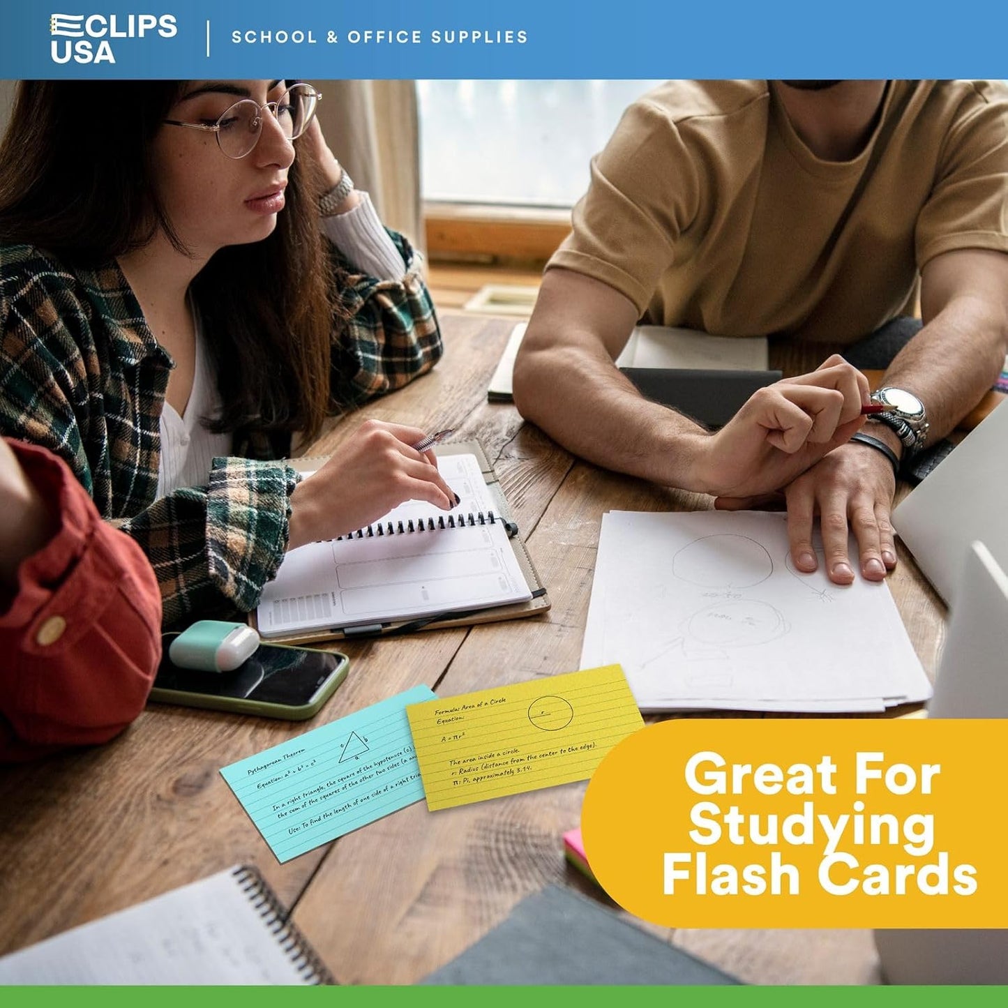 Index Cards 3x5 Bulk, (2400 Cards, Pastel), Colored Flash Cards For Studying, Note Cards, Flashcards, Notecards, 100 Per Pack, (24 Pack)