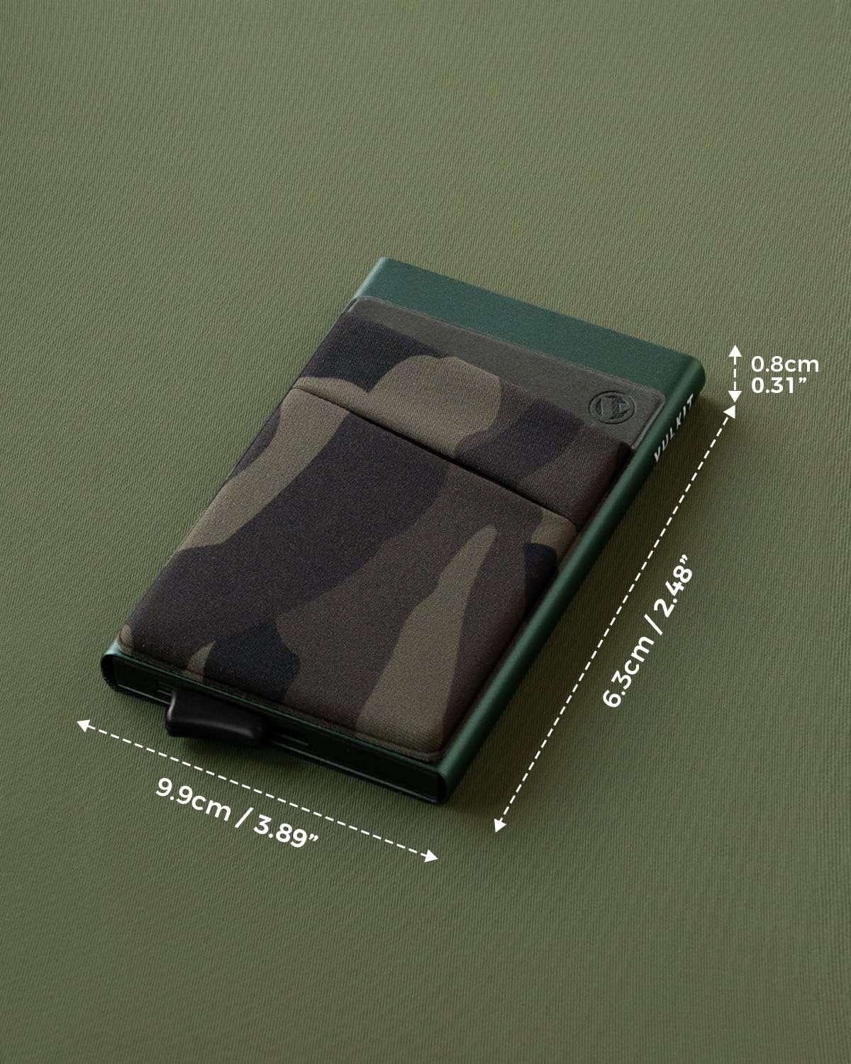 VULKIT Card Holder with Money Pocket Pop Up Wallet RFID Blocking Slim Metal Bank Card Case Holds 5 Cards and Notes