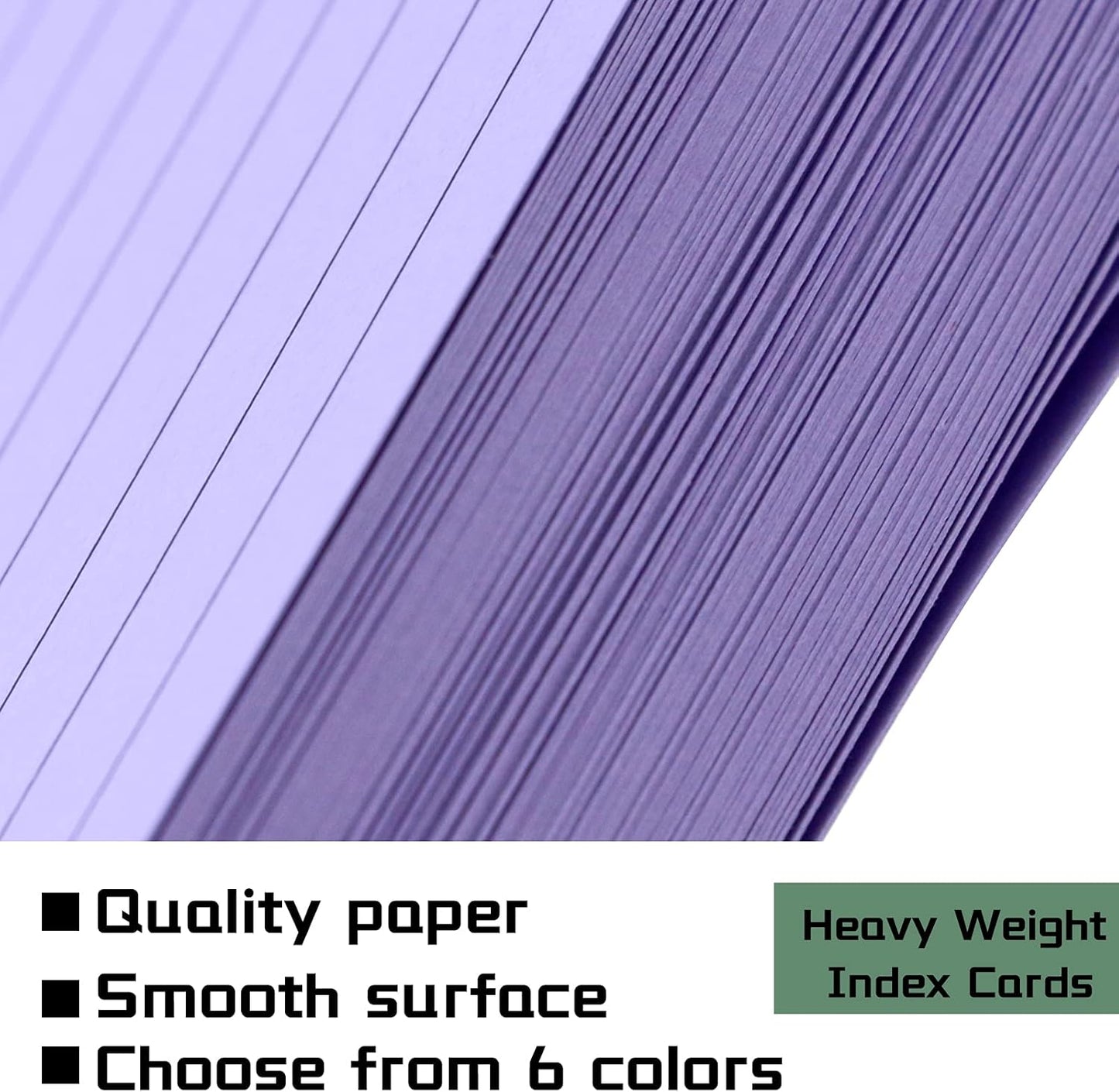 Bignc Index Cards Colored Notecards, 3 X 5 Inch Ruled Color Note Cards for School, Home & Office, Multi Colors Flashcards, Colorful Notecards,Pink Index Card Ruled, Purple Lined Flash Cards (600)