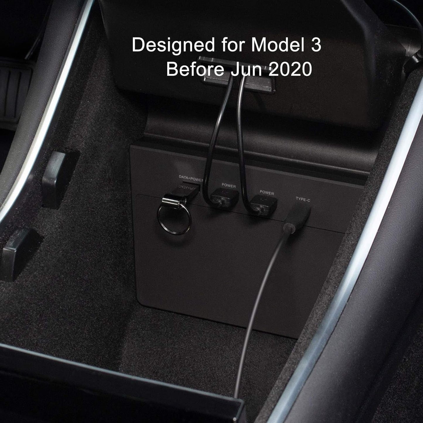TAPTES USB Hub 5 in 1 Ports for Tesla Model 3 Before June 2020(Not Fit for Model Y),Dashcam & Sentry Mode Viewer USB Hub dongle USB (Not Fit for Tesla Model 3 Produced After June 2020)