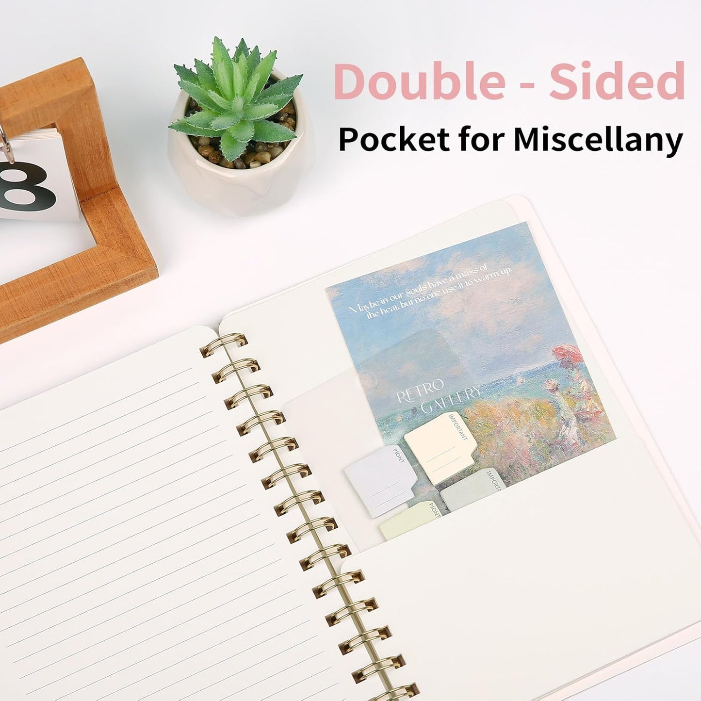 Lined Spiral Notebook College Ruled A5 Journal Book for Note Taking, 160 Pages Writing Journal for Office and Home School Supplies 5.75x8.125 inch (6pack-3Black/3NavyBlue)