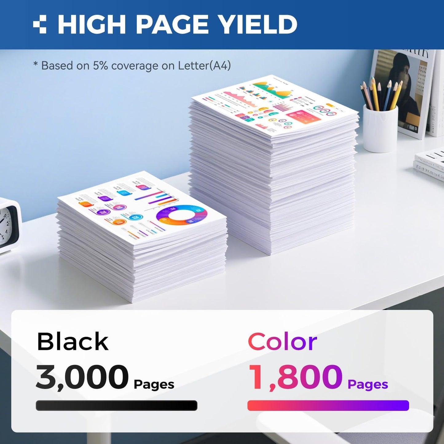 TN433 Toner Cartridge 4-Pack Replacement Compatible for Brother TN-433 TN431 TN436 MFC-L8900CDW MFC-L8690CDW HL-L8360CDW HL-L8260CDW MFC-L8610CDW MFC-L8905CDW MFC-L9570CDW HL-L8360CDWT Printer Set Ink