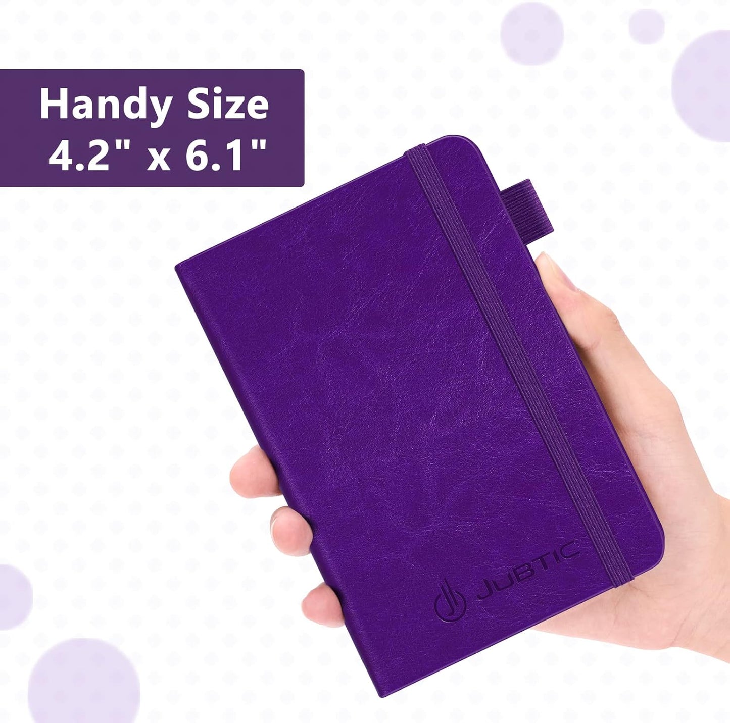 JUBTIC Password Book with Alphabetical Tabs, Small Size Internet Address & Password Keeper Logbook, Password Notebook Journal for Computer & Website Logins, Purple