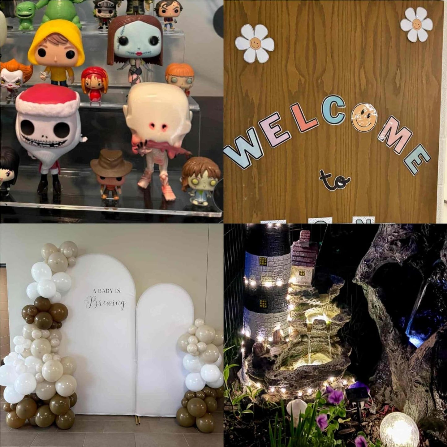 Double Sided Adhesive Putty with Pull Tabs, 300 Removable Clear Dots Sticky Tack, 0.31''x0.51''Waterproof Poster Putty Glue Dot for Party Decoration