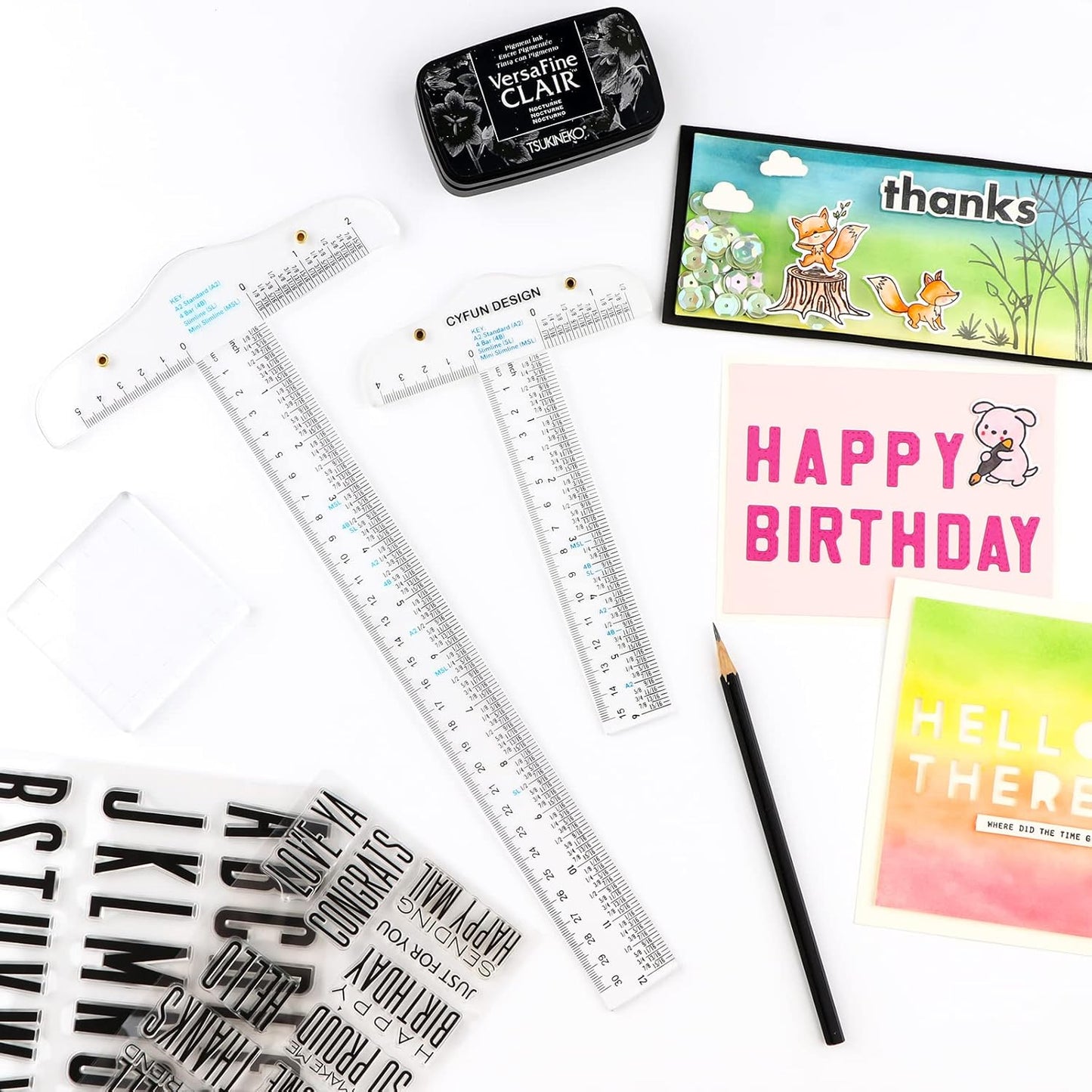 CYFUN DESIGN 12" 6" Acrylic T-Square Ruler Precision Marking T Square Ruler, 3 Pack, Transparent, T Ruler, for Crafting Drafting and General Layout Work Art Framing & Drafting Scrapbooking Crafting